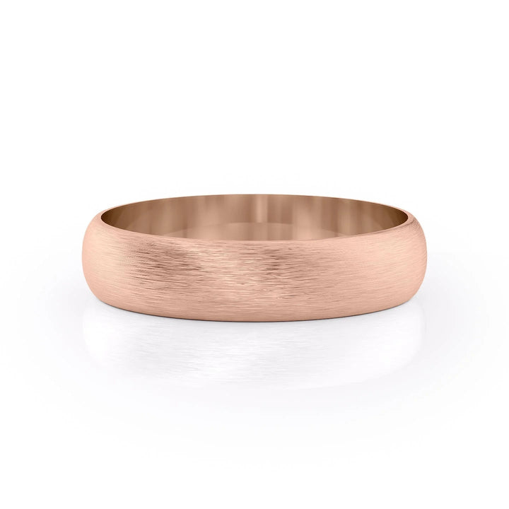 The Jameson Wedding Bands Matte 14K Rose#material_14k-rose