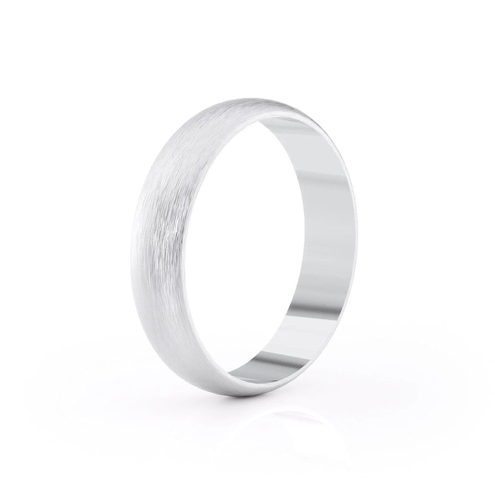 The Jameson Wedding Bands Matte 14K White#material_14k-white