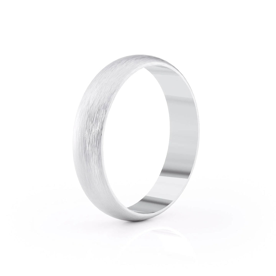 The Jameson Wedding Bands Matte 18K White#material_18k-white