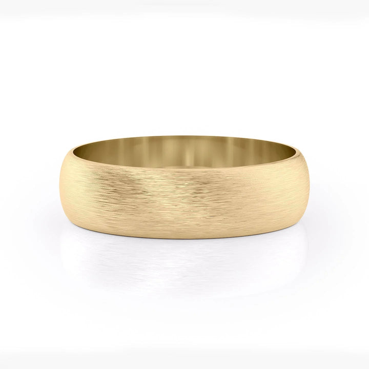 The Jameson Wedding Bands Matte 14K Gold#material_14k-gold