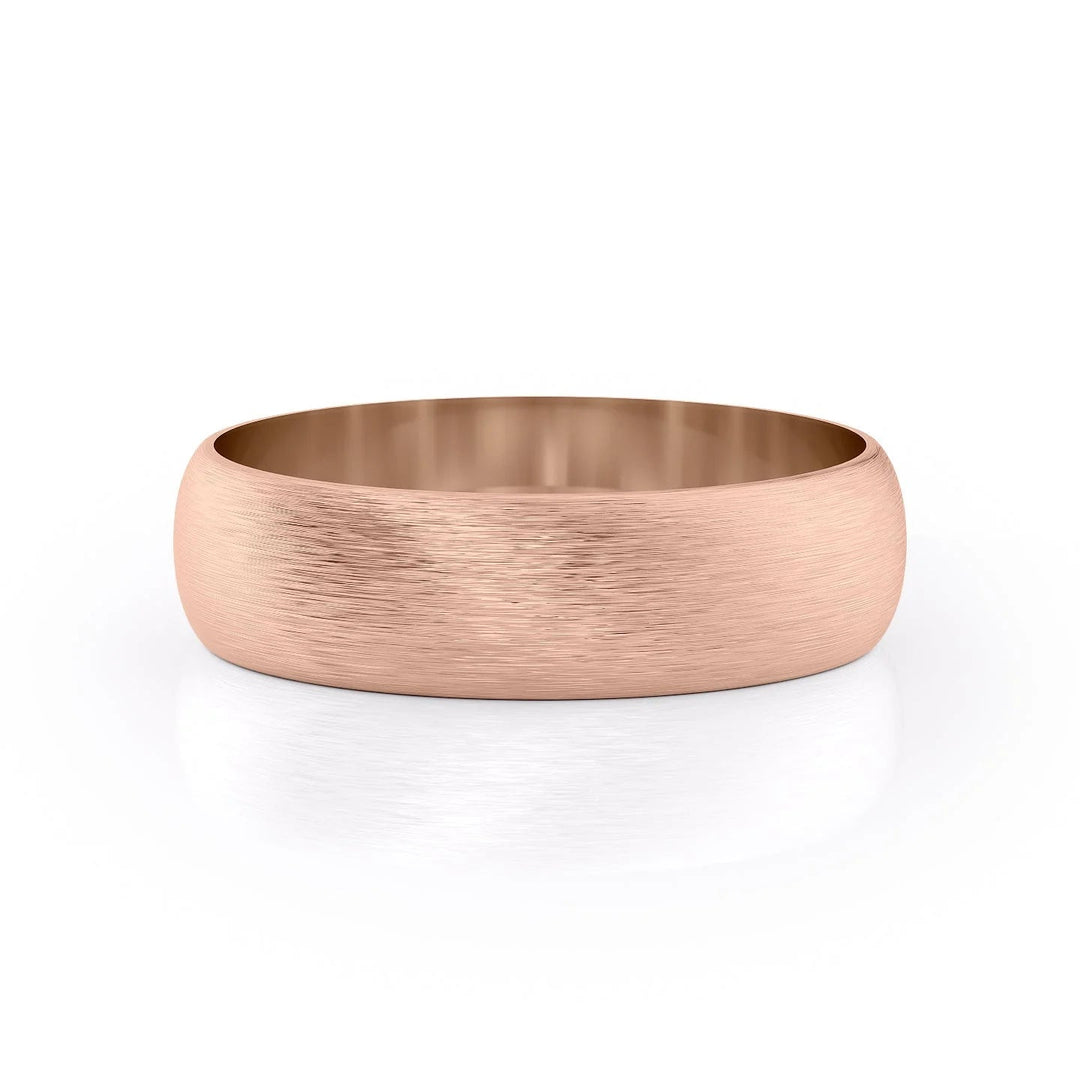 The Jameson Wedding Bands Matte 14K Rose#material_14k-rose