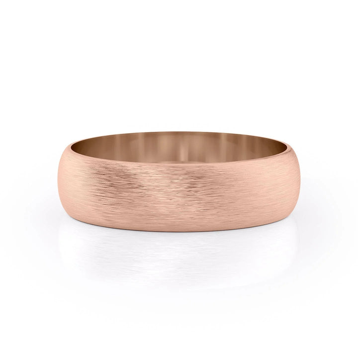 The Jameson Wedding Bands Matte 14K Rose#material_14k-rose