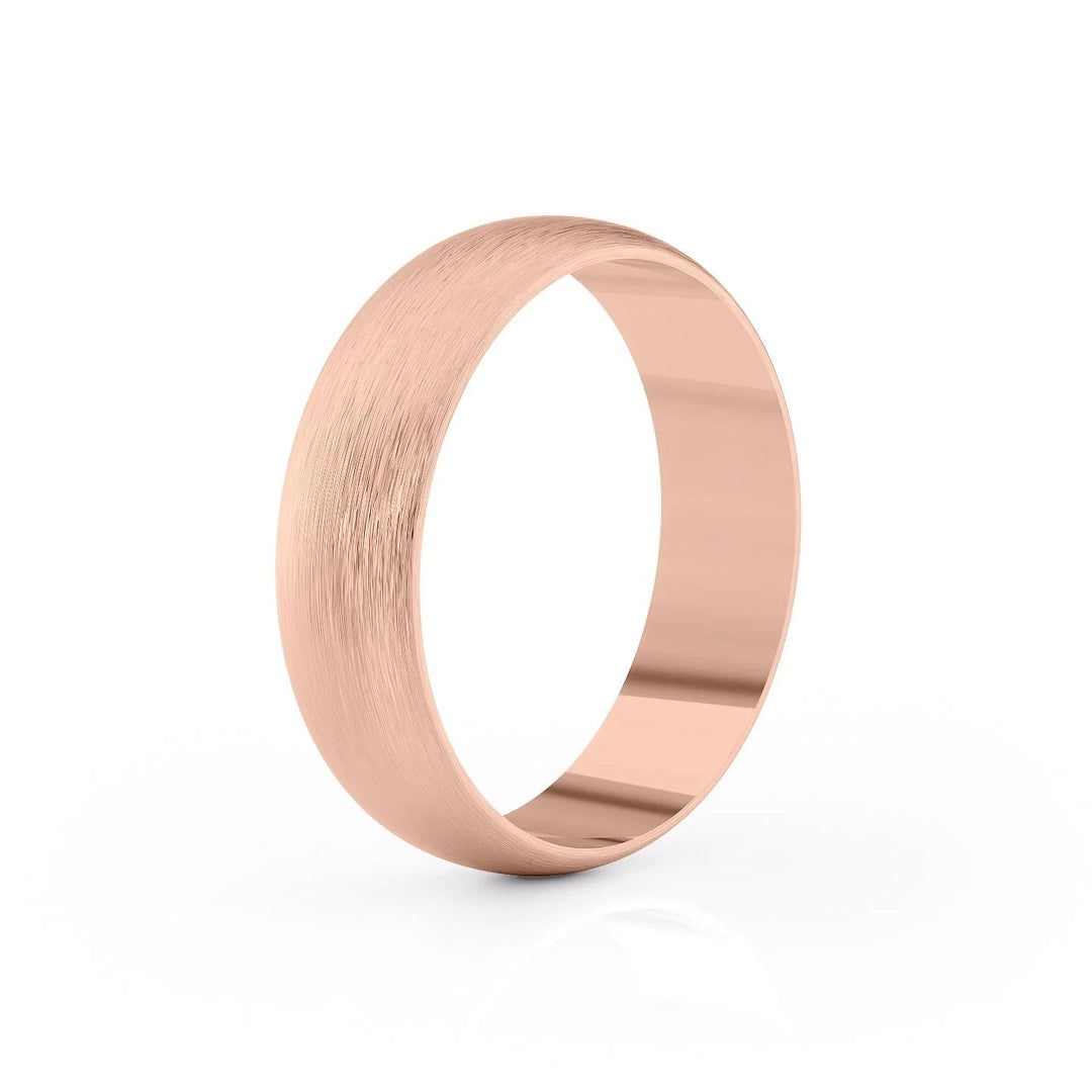 The Jameson Wedding Bands Matte 14K Rose#material_14k-rose