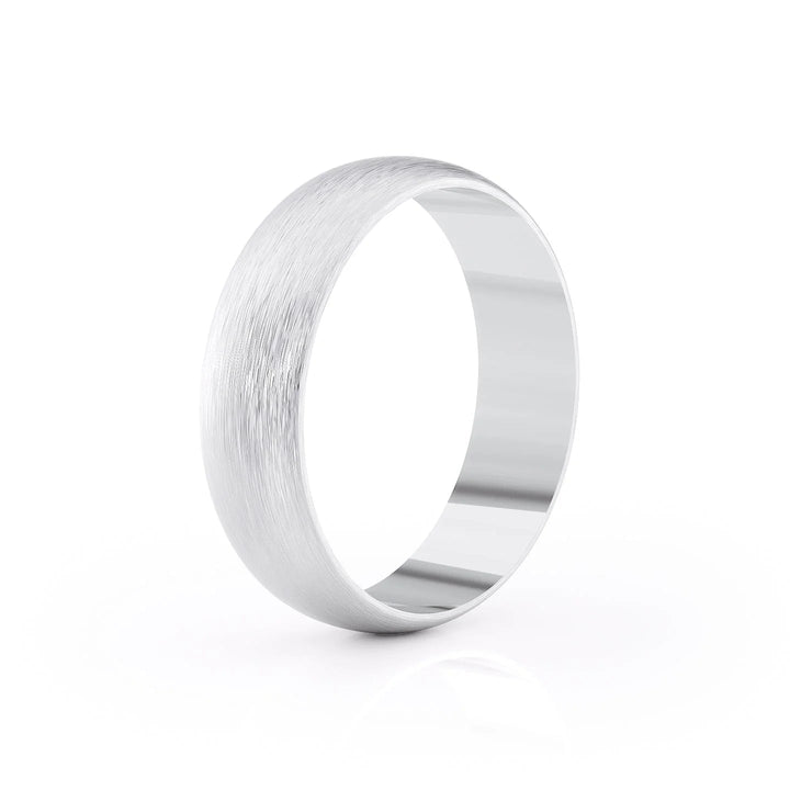 The Jameson Wedding Bands Matte 18K White#material_18k-white