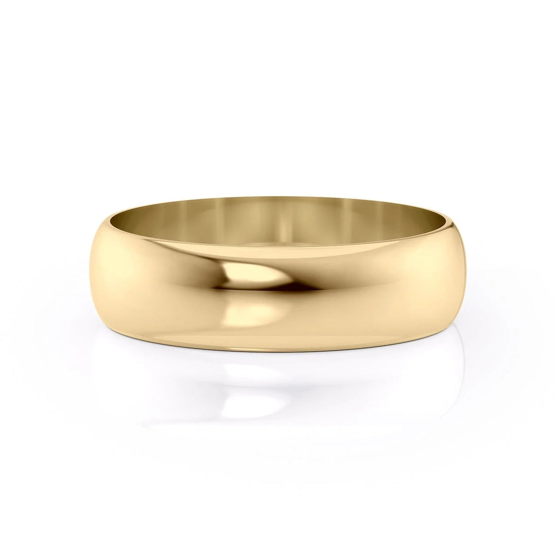 The Jameson Wedding Bands Polished 14K Gold#material_14k-gold