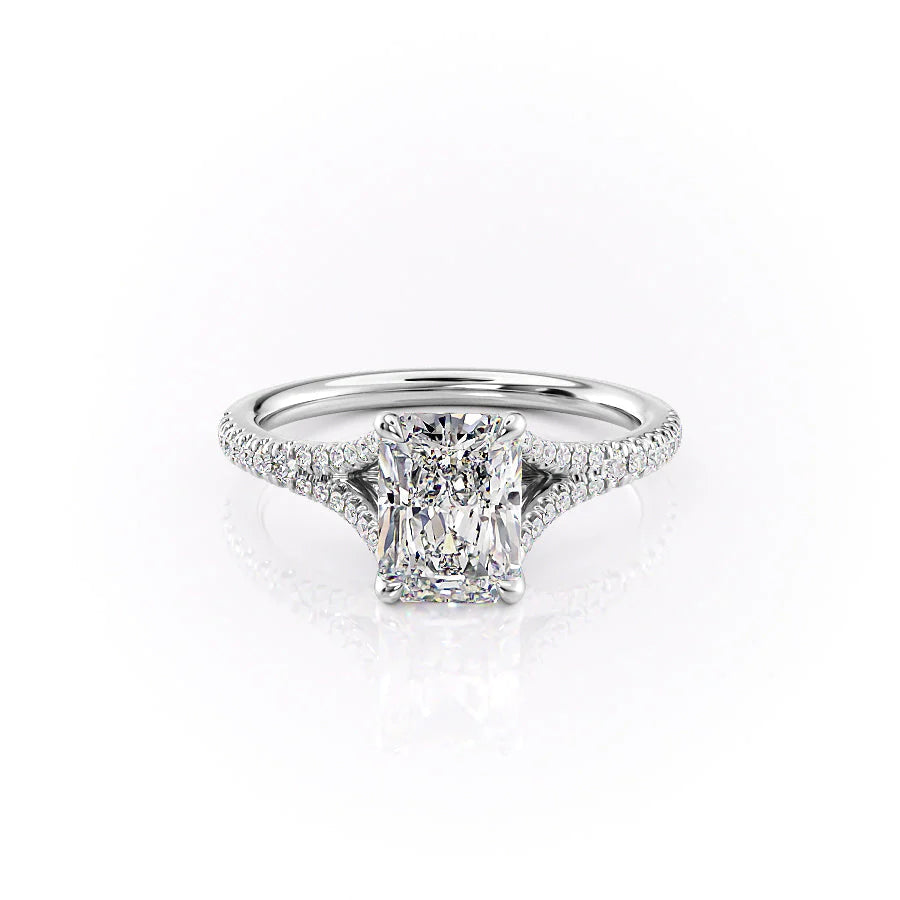 The Jessie Set With Radiant Pave Moissanite#material_14k-white