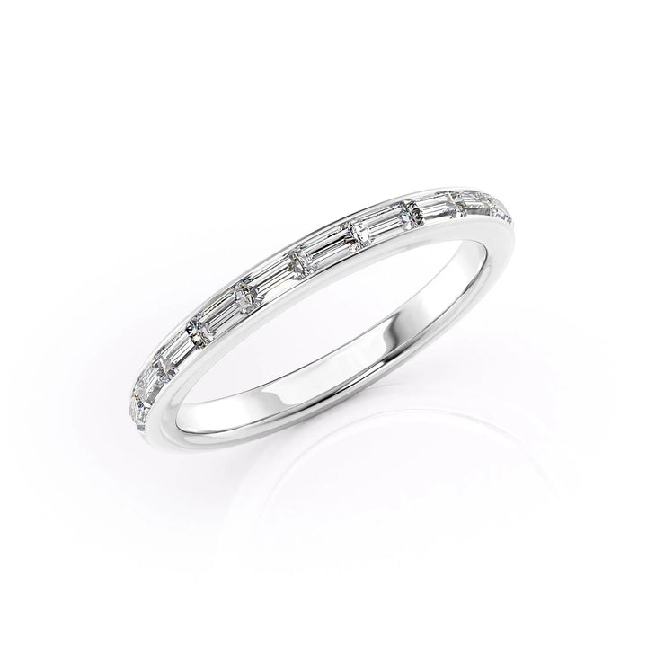 The Johanna Wedding Bands Diamonds Half Way 14K White#material_14k-white