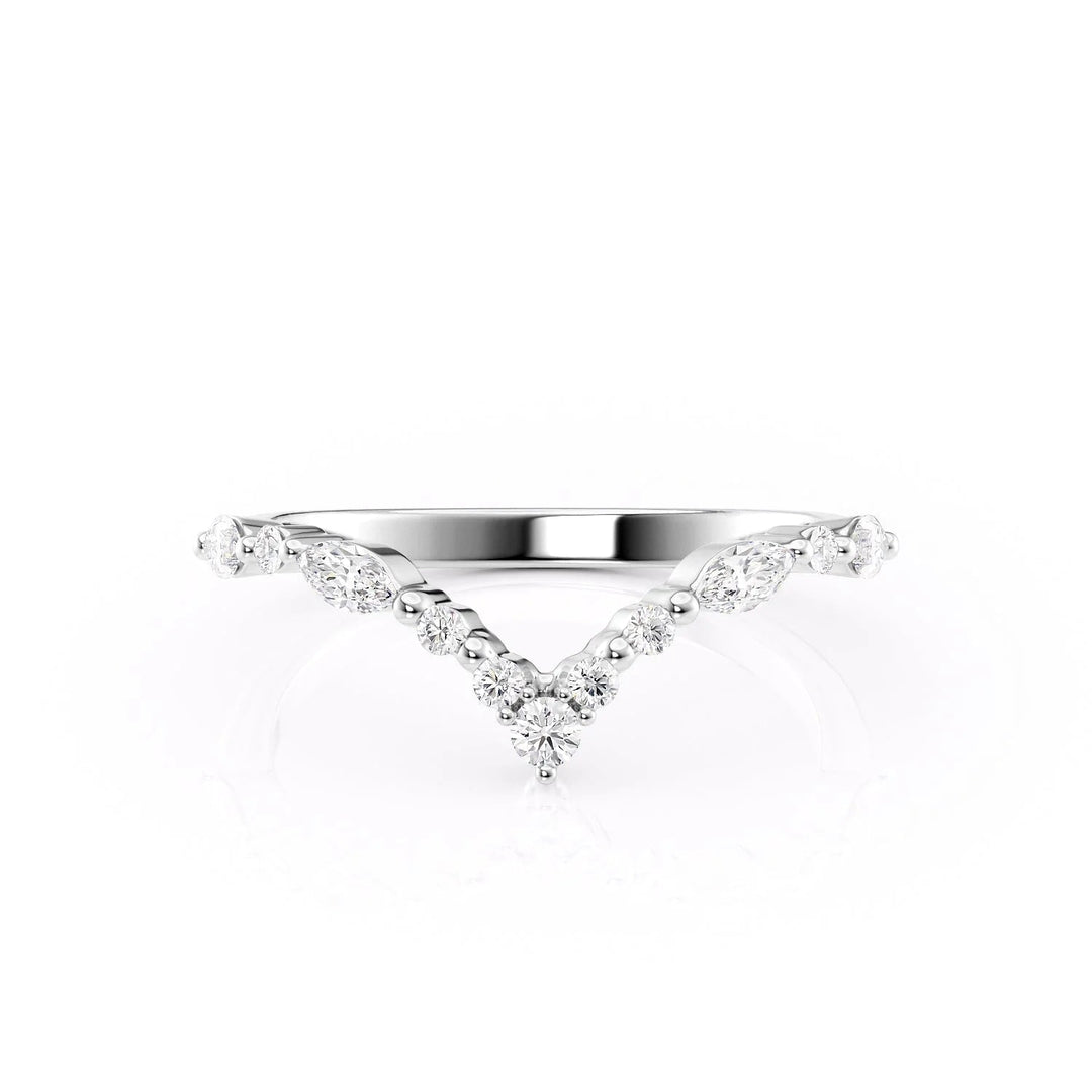 The Kaiden Wedding Bands 14K White#material_14k-white