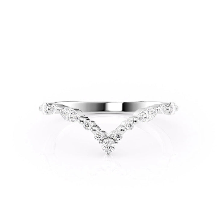 The Kaiden Wedding Bands 14K White#material_14k-white