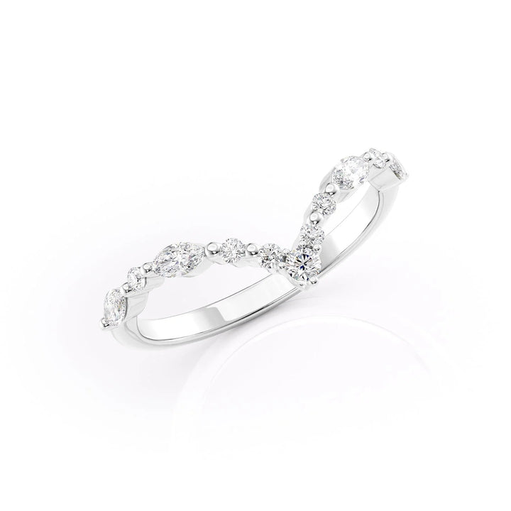 The Kaiden Wedding Bands 14K White#material_14k-white