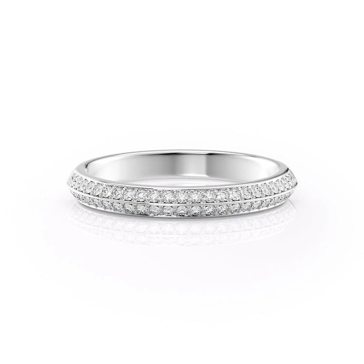 The Kaira Wedding Bands Diamonds Half Way#material_18k-white