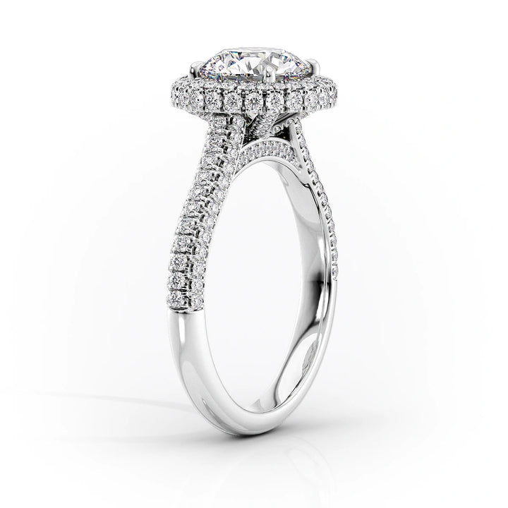 The Katelyn Set With Cushion Pave Moissanite#material_14k-white