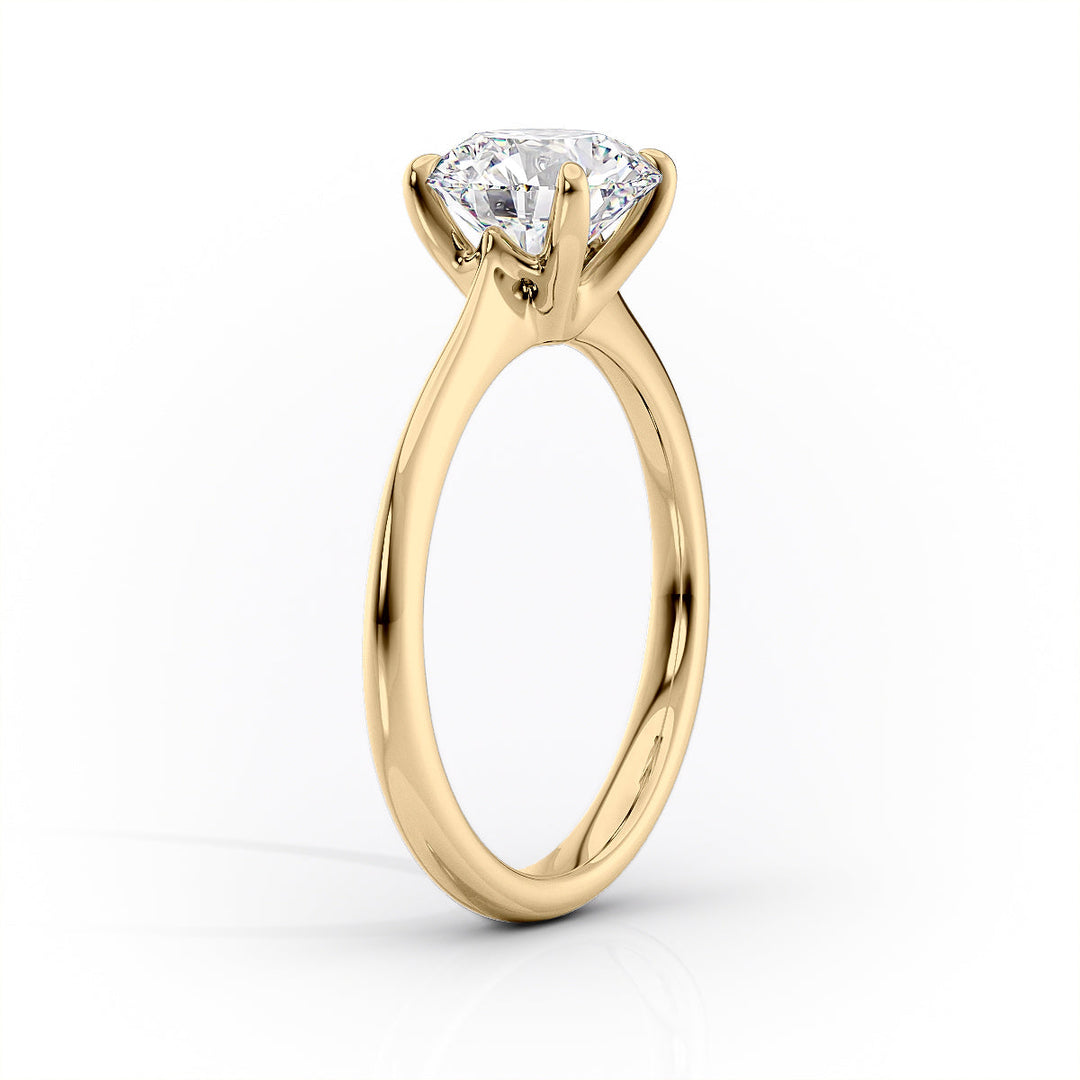 The Kendall Set With Cushion Solitaire Lab Diamond 1.5 Carat 14K Gold#material_14k-gold