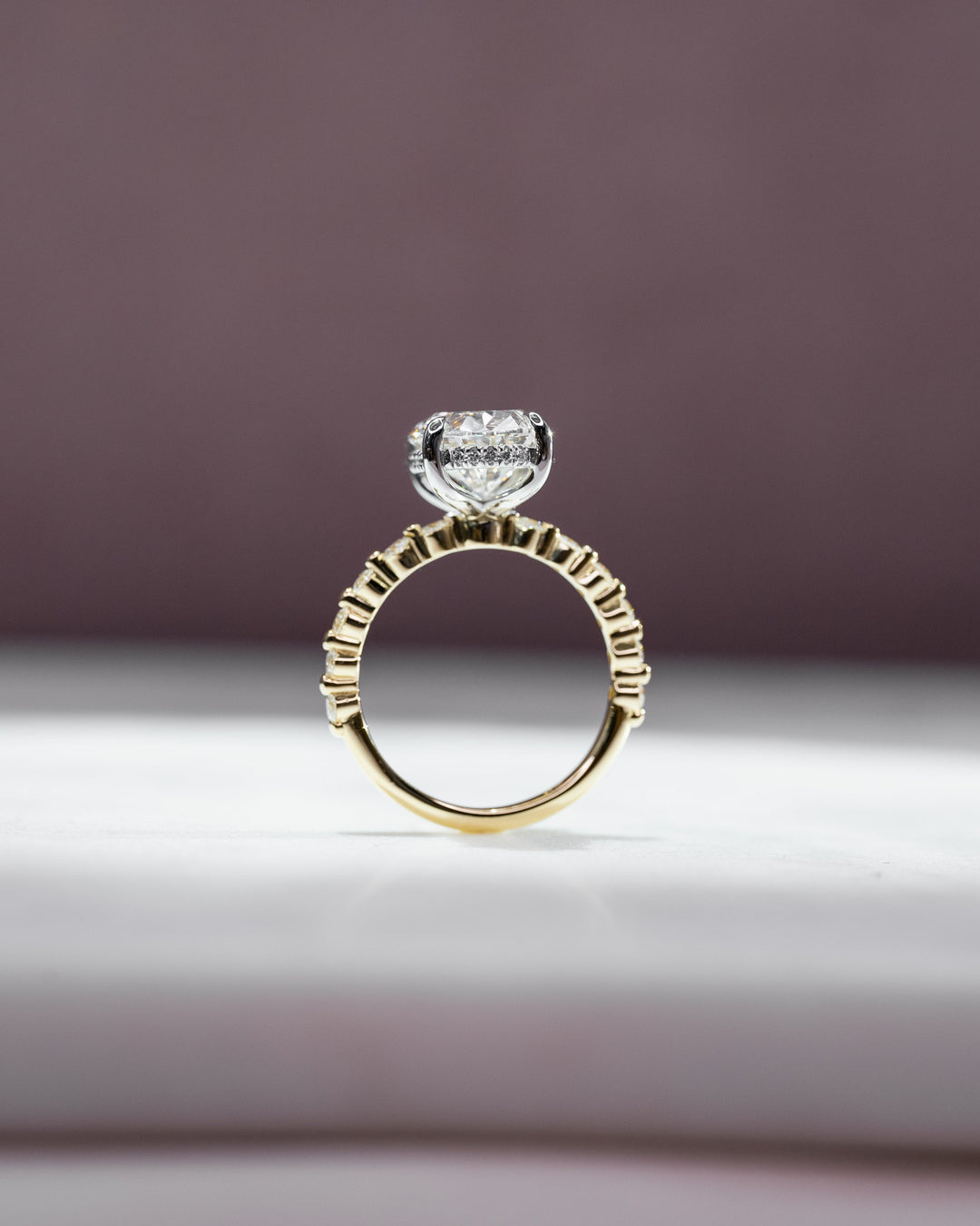 The Kimora Oval Lab Diamond Moissanite Engagement Ring