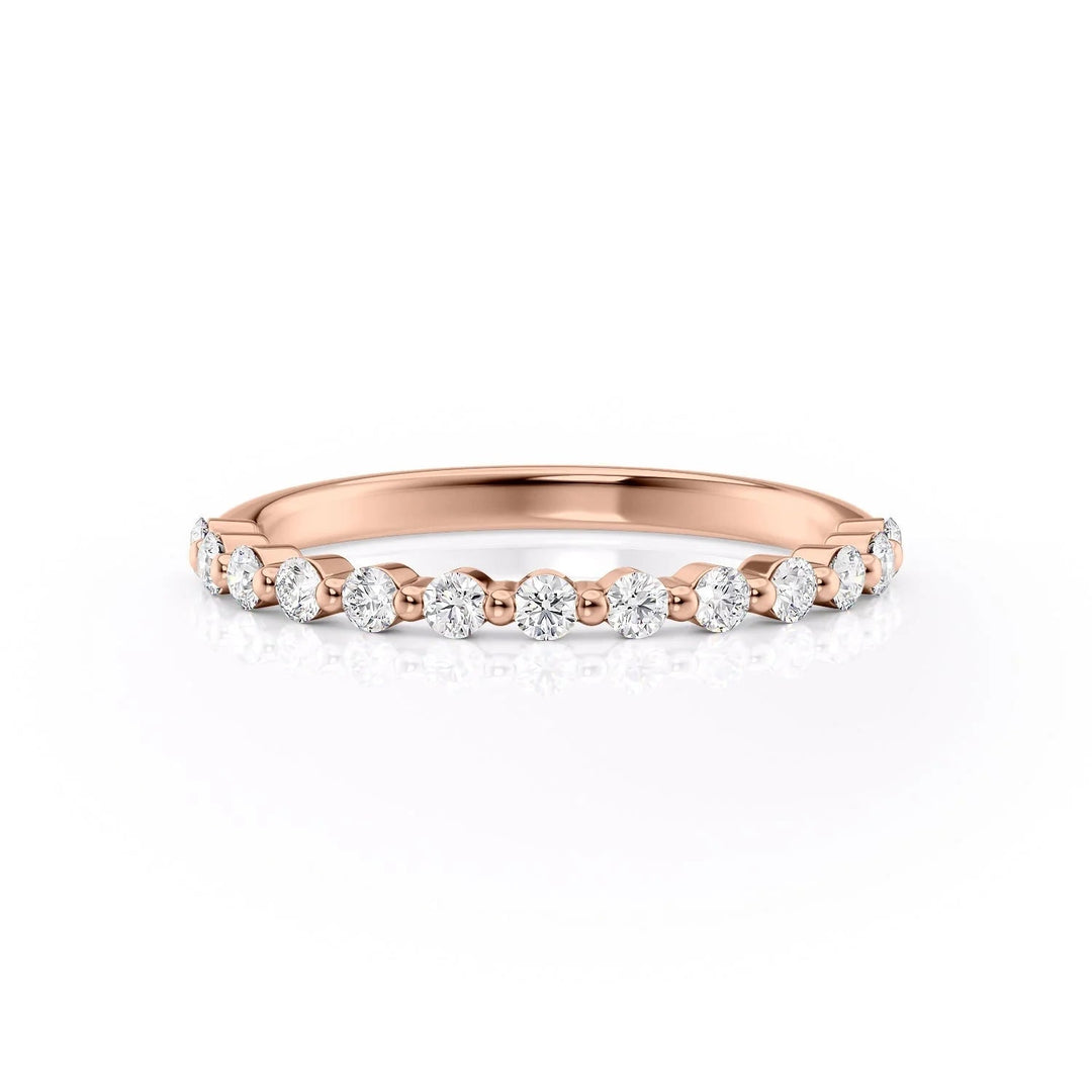 The Kimora Wedding Bands Diamonds Half Way 14K Rose#material_14k-rose