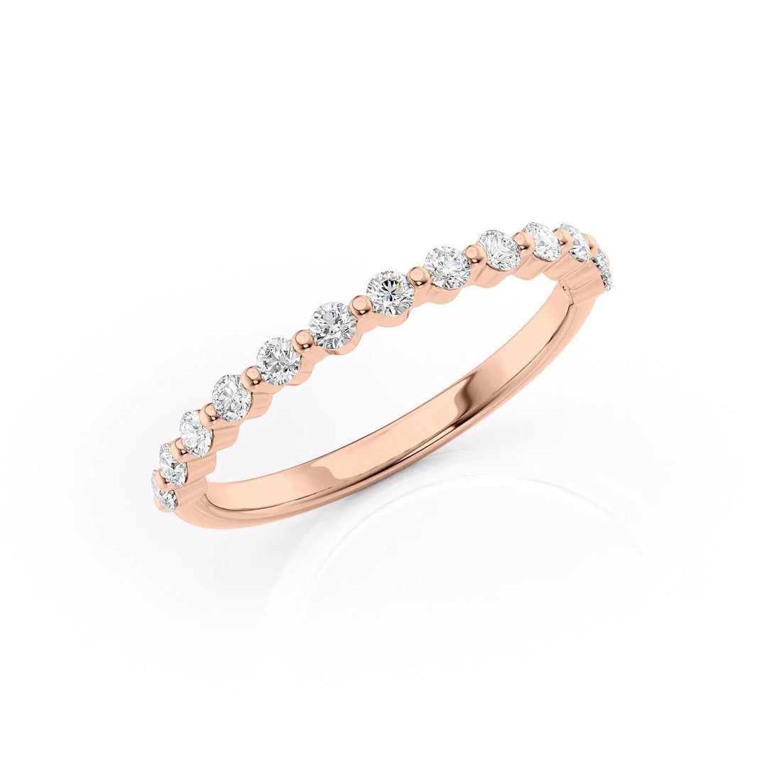 The Kimora Wedding Bands Diamonds Half Way 14K Rose#material_14k-rose