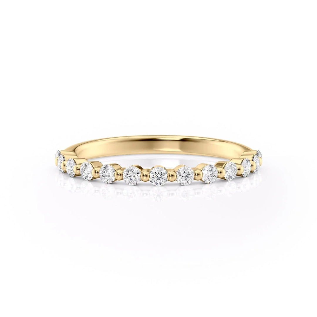 The Kimora Wedding Bands Diamonds Half Way#material_18k-gold