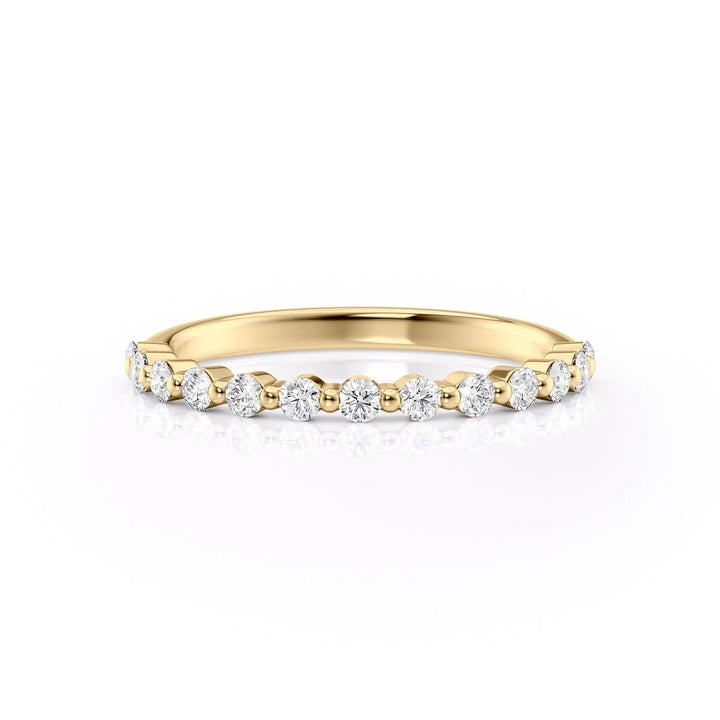 The Kimora Wedding Bands Diamonds Half Way#material_18k-gold