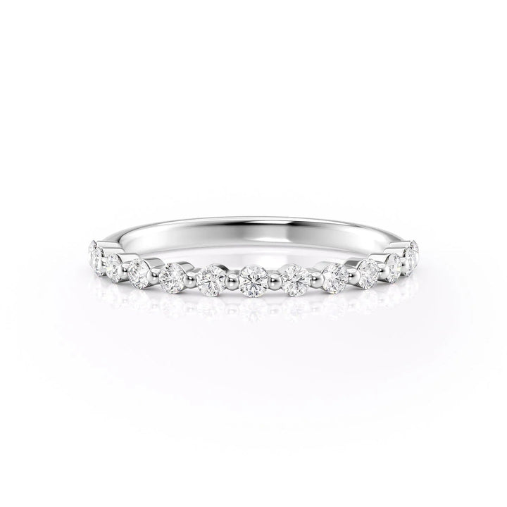 The Kimora Wedding Bands Diamonds Half Way#material_18k-white