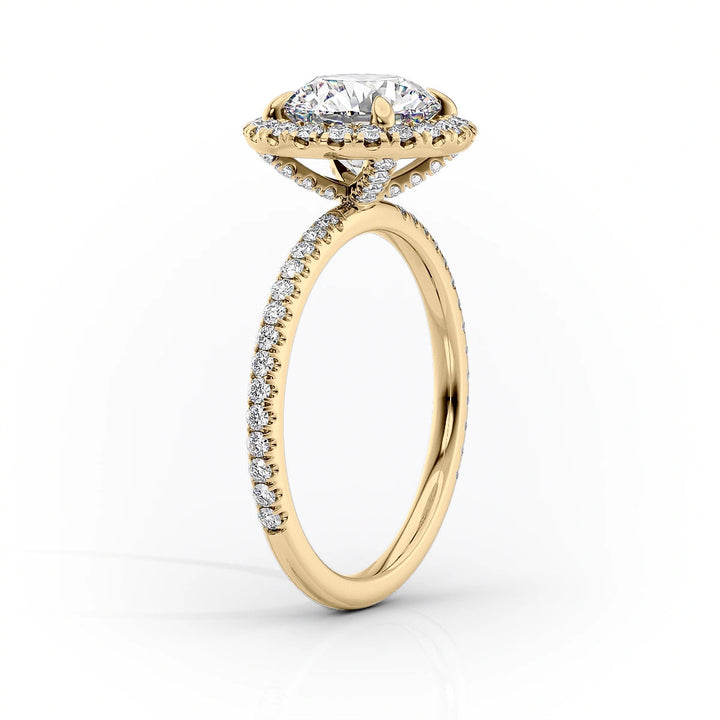 The Lana Set With Cushion Pave Lab Diamond 1.5 Carat 14K Gold#material_14k-gold