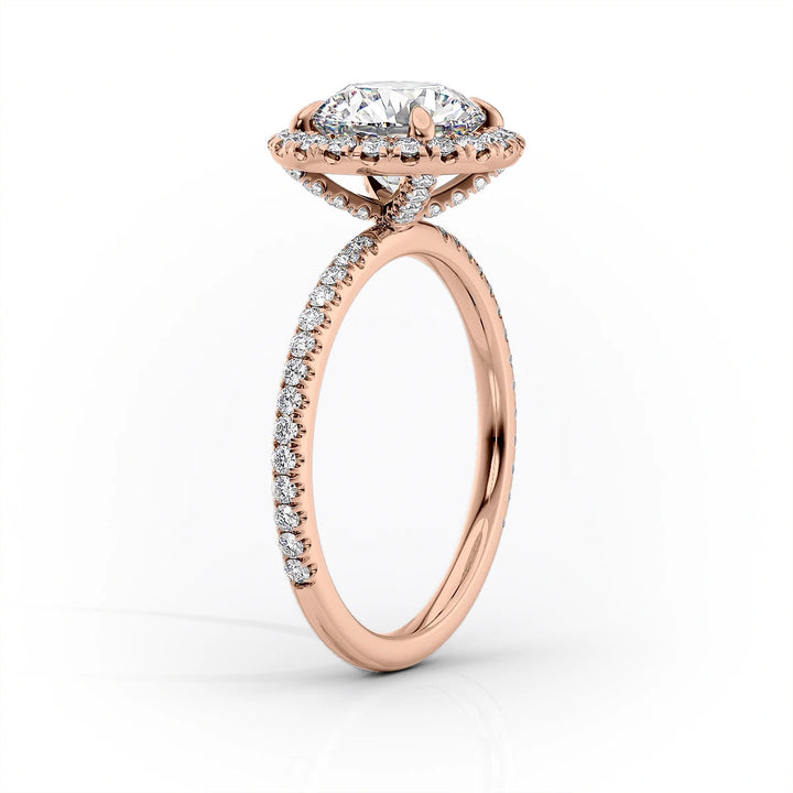 The Lana Set With Cushion Pave Lab Diamond 1.5 Carat 14K Rose#material_14k-rose