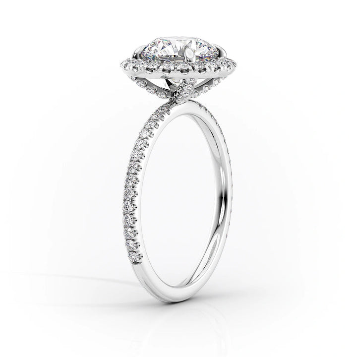 The Lana Set With Oval Pave Lab Diamond 1.5 Carat 14K White#material_14k-white