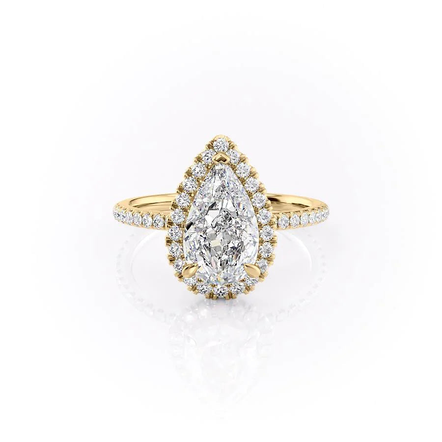 The Lana Set With Pear Pave Moissanite#material_14k-gold