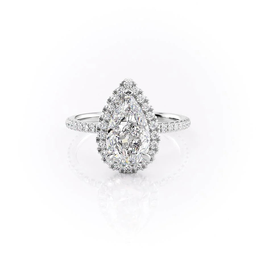 The Lana Set With Pear Pave Moissanite#material_18k-white