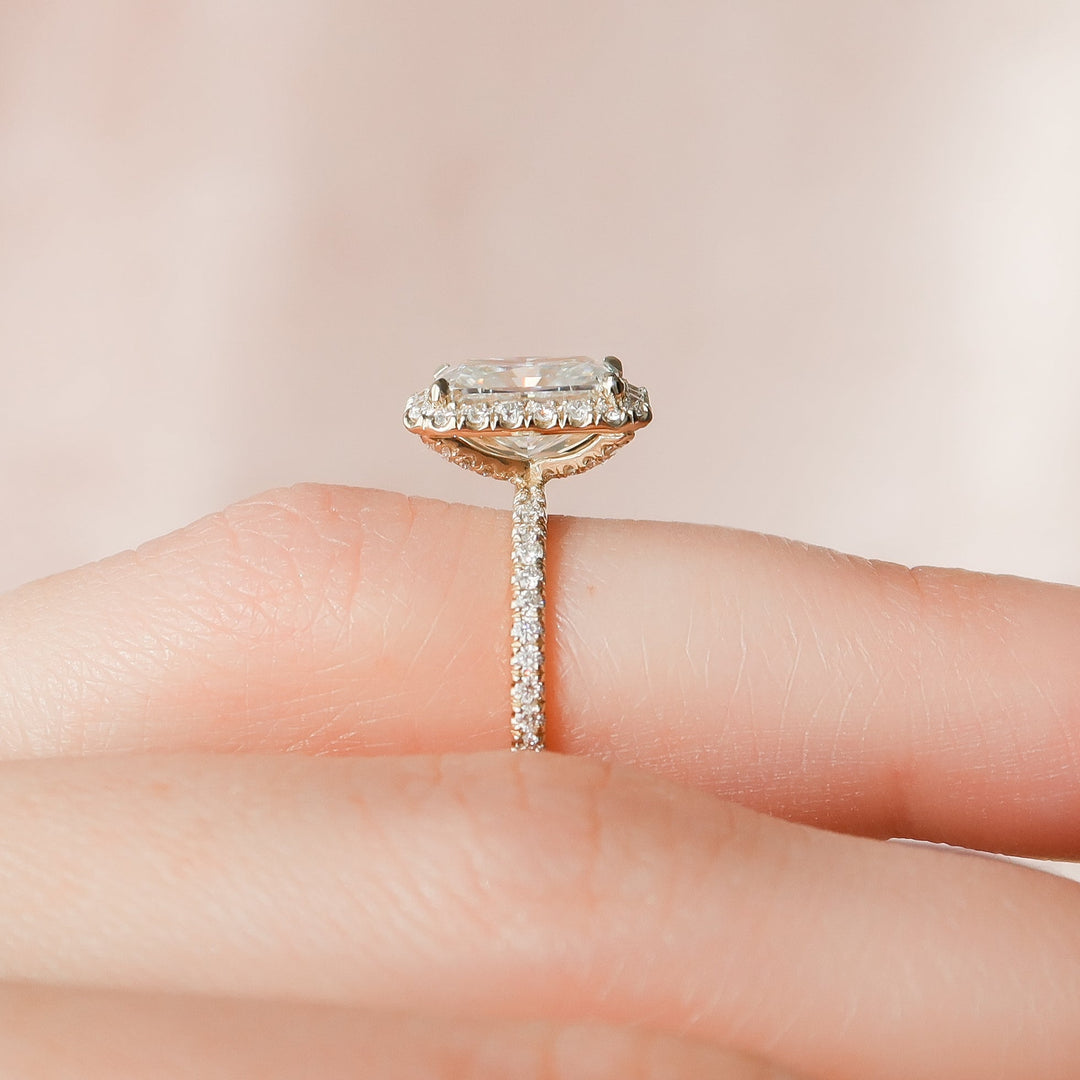 The Lana Set With Radiant Pave Moissanite#material_14k-gold