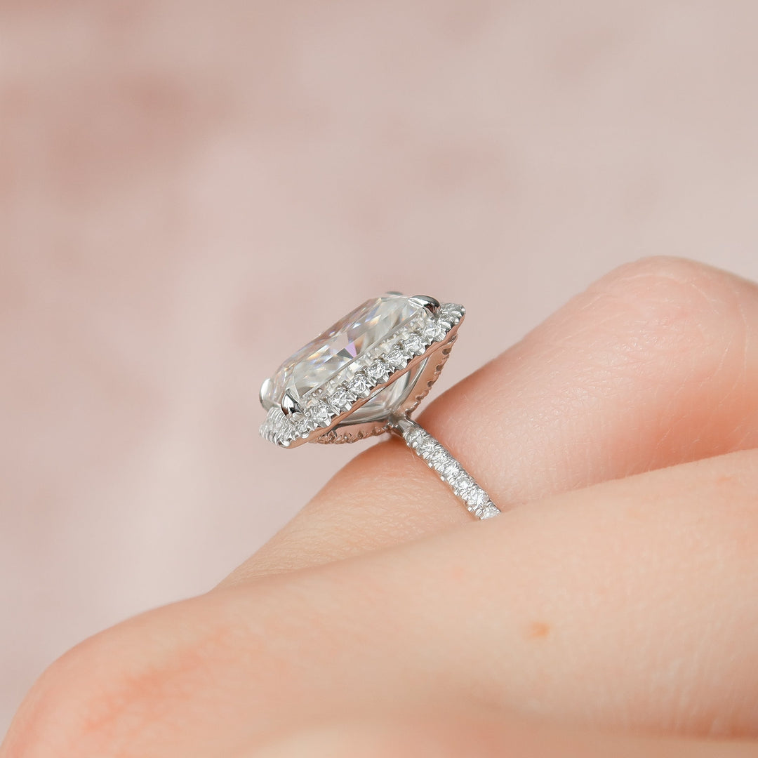 The Lana Set With Radiant Pave Lab Diamond 2.5 Carat 14K White#material_14k-white