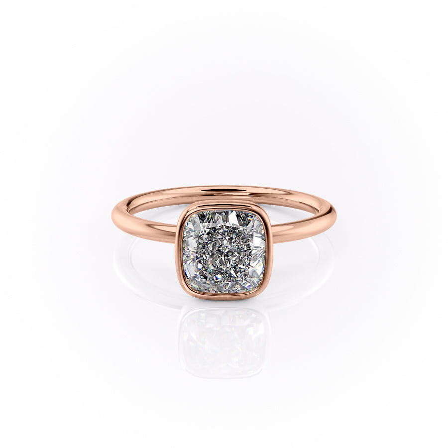 The Leighton Set With A Cushion Lab Diamond-L'Amour Brilliance #material_rose