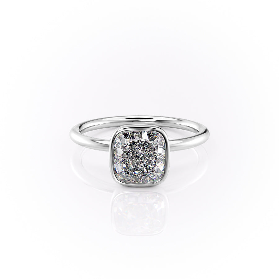 The Leighton Set With A Cushion Lab Diamond-L'Amour Brilliance #material_white