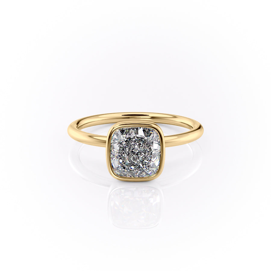 The Leighton Set With A Cushion Lab Diamond-L'Amour Brilliance #material_gold