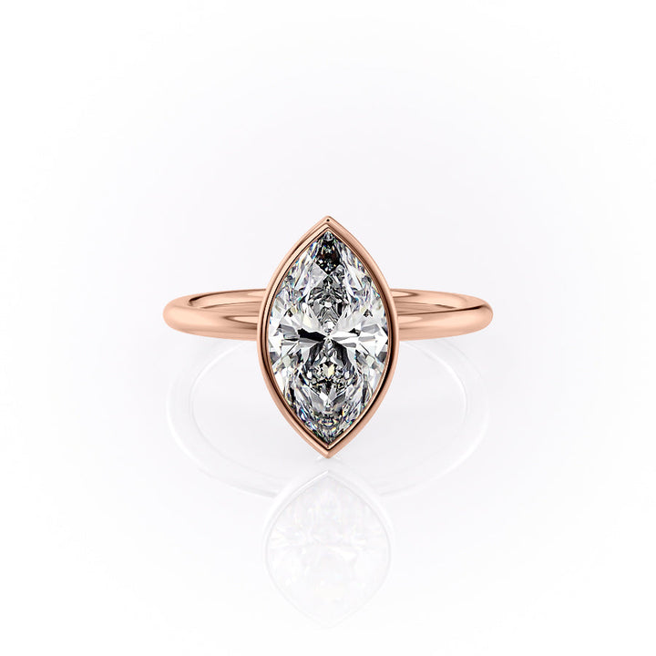The Leighton Set With A Marquise Lab Diamond-L'Amour Brilliance #material_rose