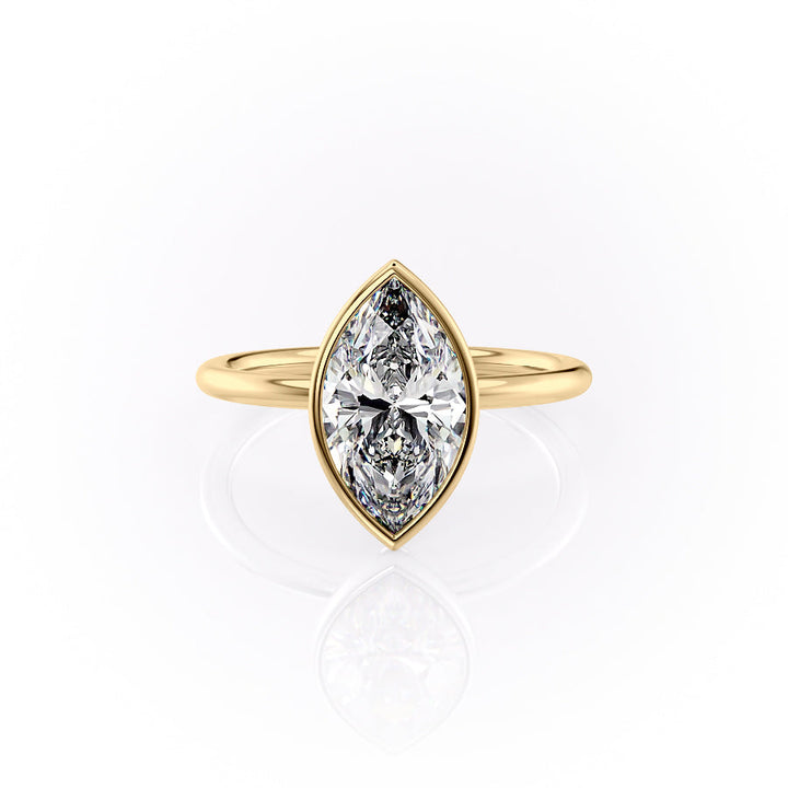 The Leighton Set With A Marquise Lab Diamond-L'Amour Brilliance #material_gold