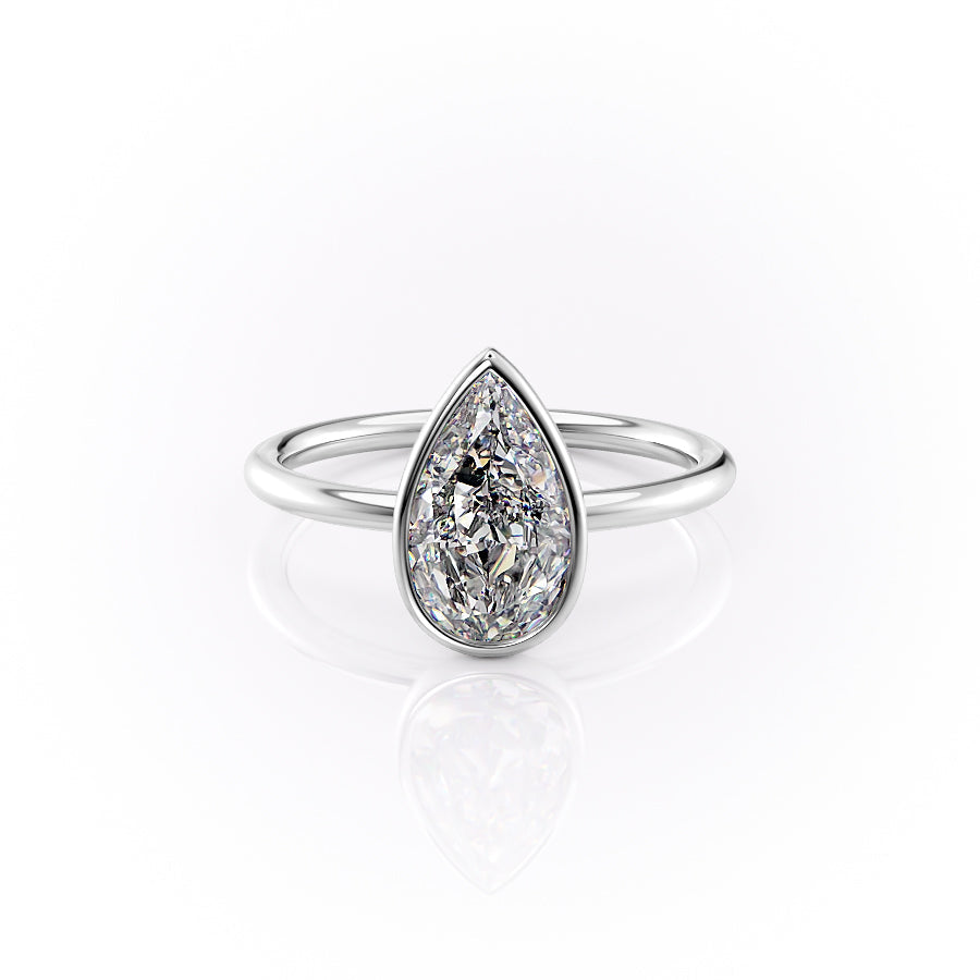 The Leighton Set With A Pear Lab Diamond-L'Amour Brilliance #material_white