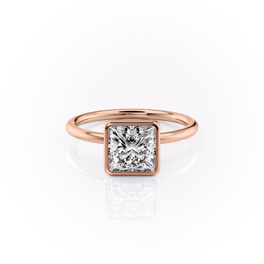 The Leighton Set With A Princess Lab Diamond-L'Amour Brilliance #material_rose
