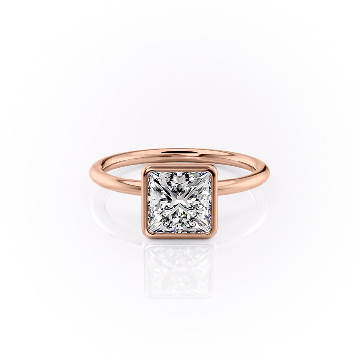 The Leighton Set With A Princess Lab Diamond-L'Amour Brilliance #material_rose