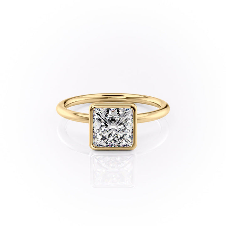 The Leighton Set With A Princess Lab Diamond-L'Amour Brilliance #material_gold