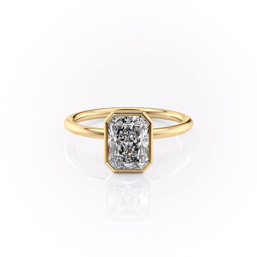 The Leighton Set With A Radiant Lab Diamond-L'Amour Brilliance #material_gold