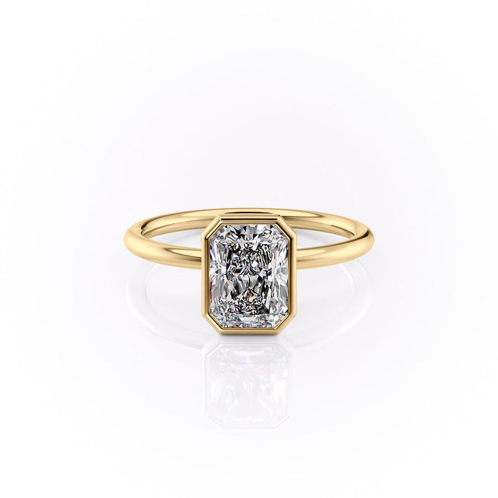 The Leighton Set With A Radiant Lab Diamond-L'Amour Brilliance #material_gold