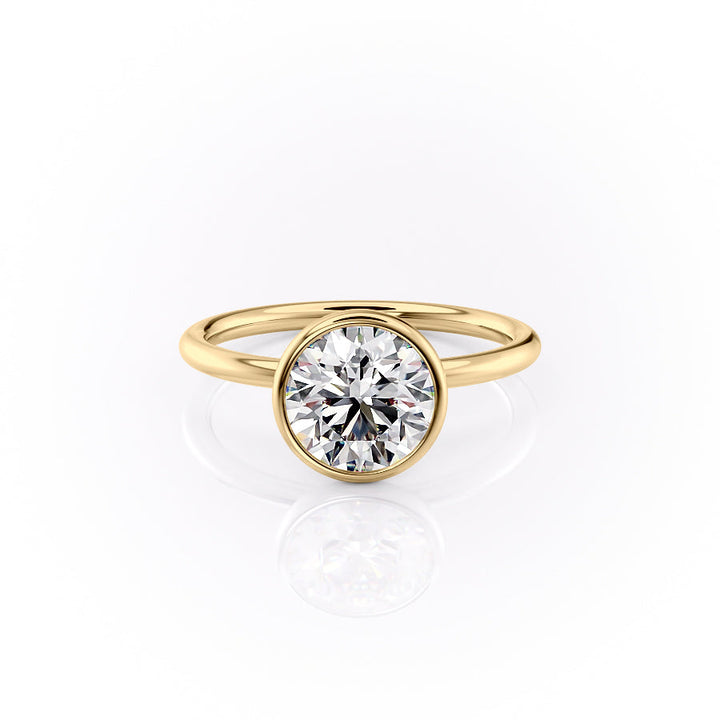 The Leighton Set With A Round Lab Diamond-L'Amour Brilliance #material_gold