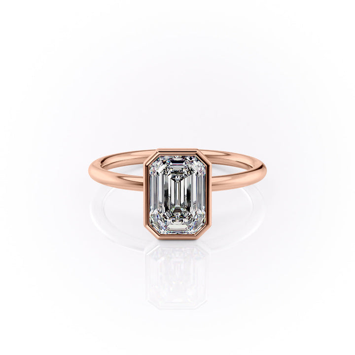 The Leighton Set With An Emerald Lab Diamond-L'Amour Brilliance #material_rose