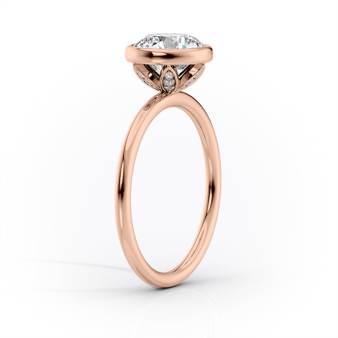 The Leighton Set With An Emerald Lab Diamond#material_rose