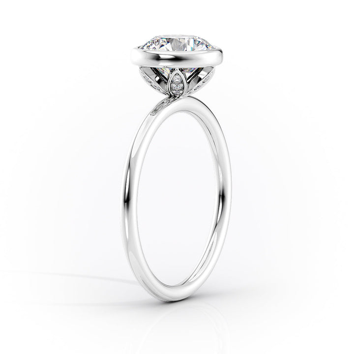 The Leighton Set With An Emerald Lab Diamond#material_white