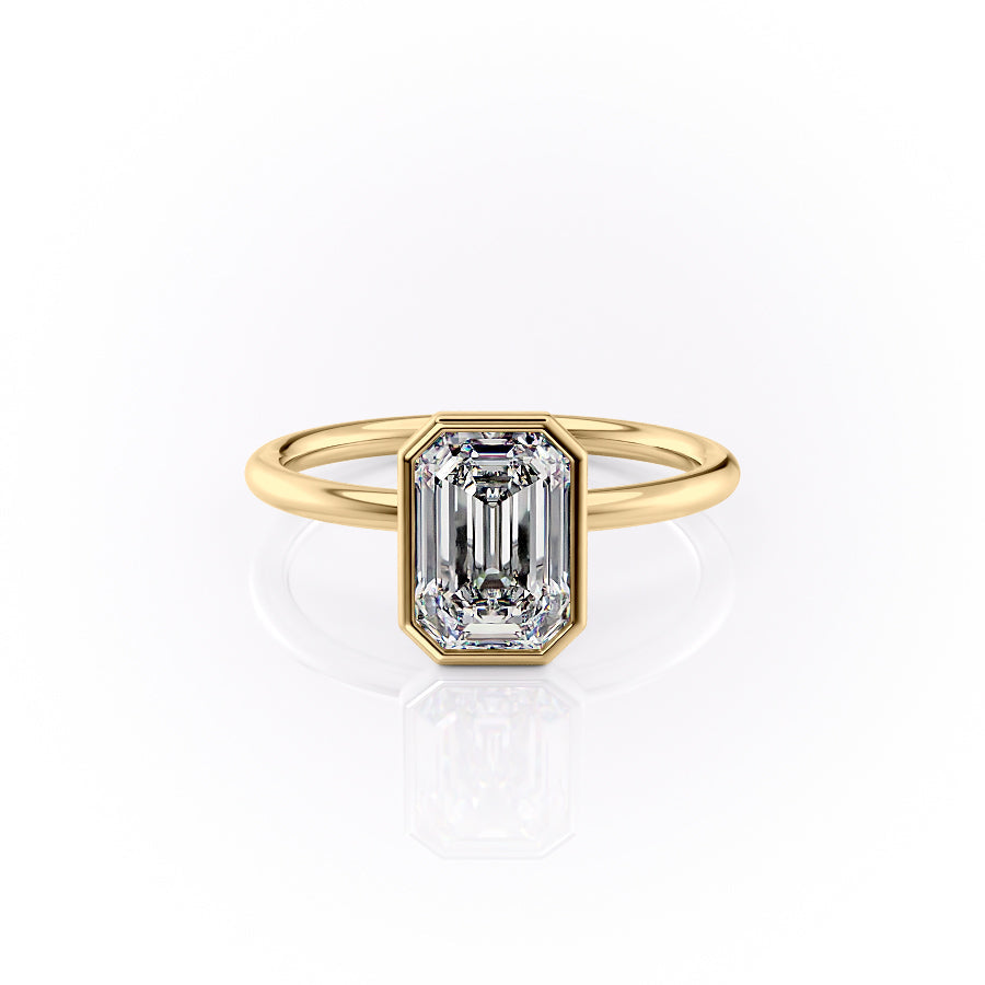 The Leighton Set With An Emerald Lab Diamond-L'Amour Brilliance #material_gold