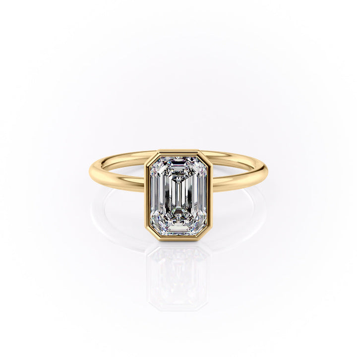 The Leighton Set With An Emerald Lab Diamond-L'Amour Brilliance #material_gold