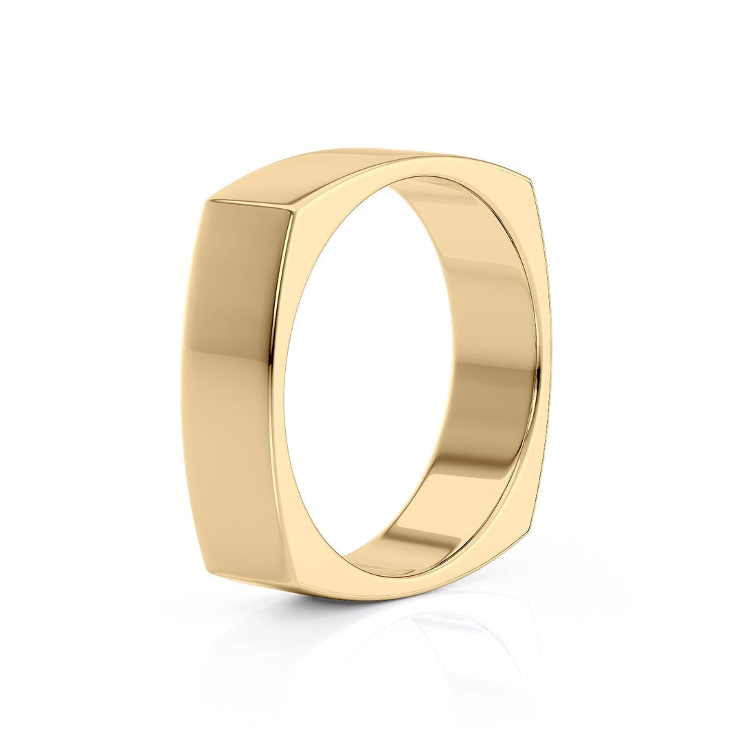 The Leo Wedding band #material_gold