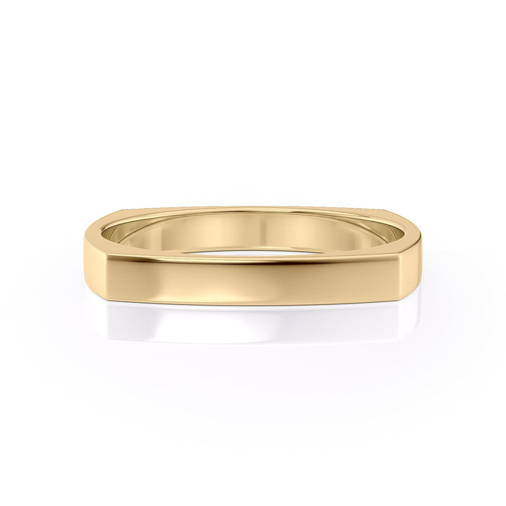 The Leo Wedding band #material_gold