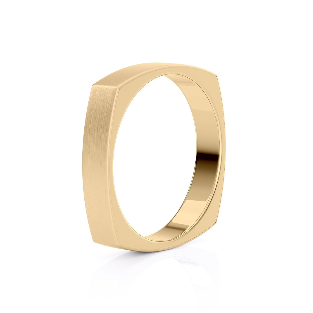 The Leo Wedding band #material_gold